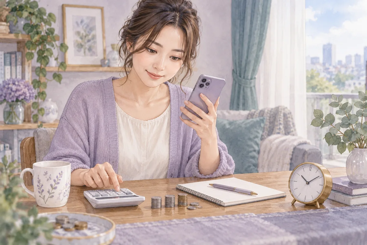 相談時間と料金を計算して予算を決めるイメージ