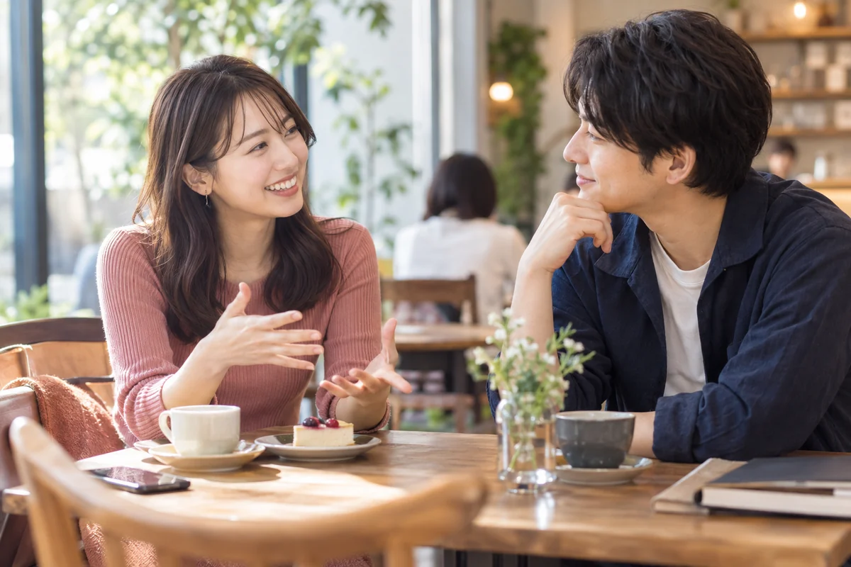 女性の自発的で一貫した好意を会話から感じ取る男性