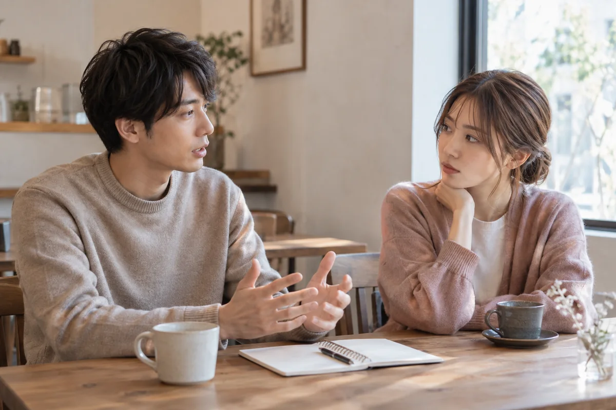 別れ話の背景を整理しながら向き合う二人