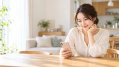 ブライダルネットの口コミと料金を確認する女性