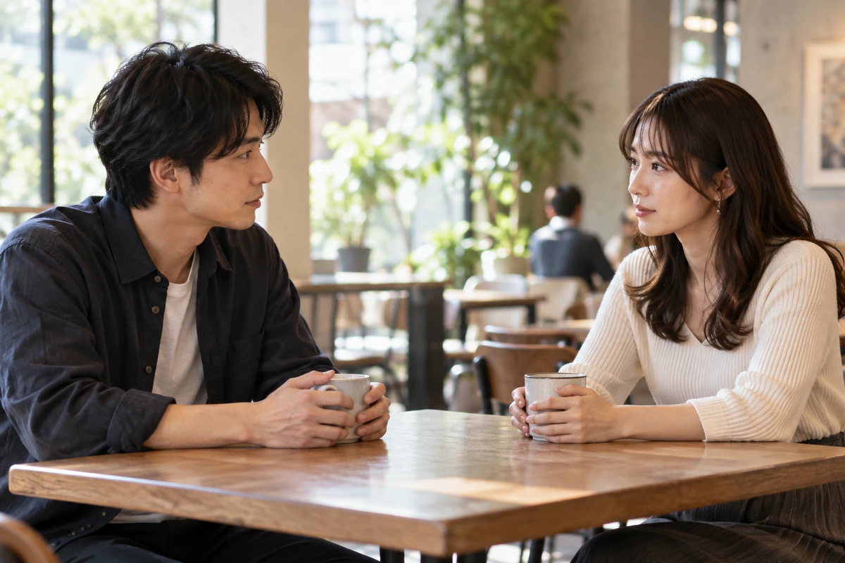 別れた後に友達でいられるかを落ち着いて話す元恋人