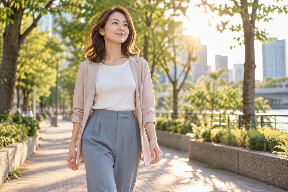 別れた後に自分の生活を前向きに立て直す女性