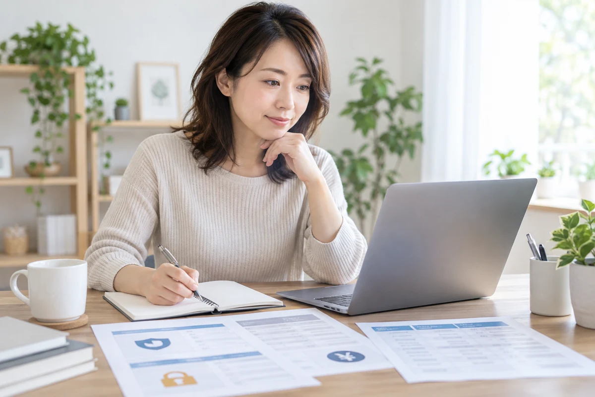 電話占いラフィネの料金・口コミ・安全性を比較する女性