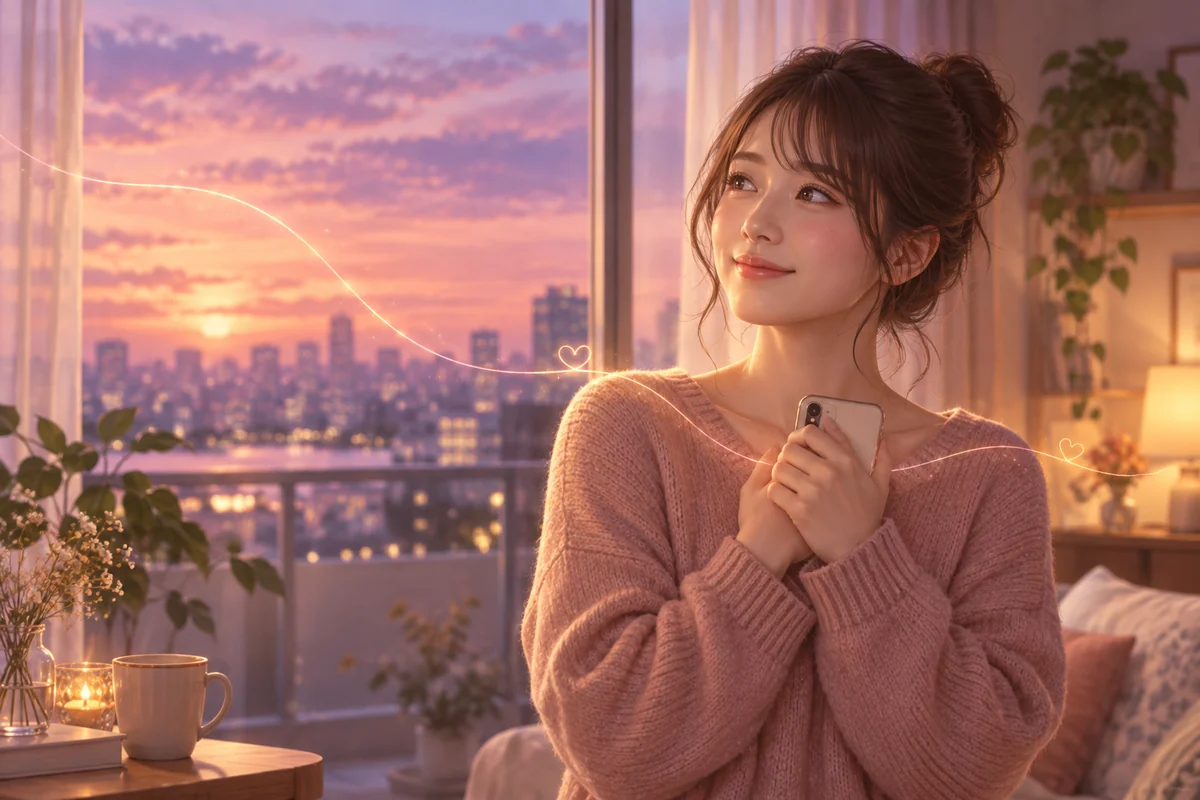 誰かに想われているスピリチュアルサインを感じる女性
