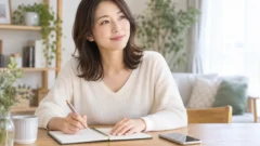 電話占いで復縁相談をする前に質問を整理する女性
