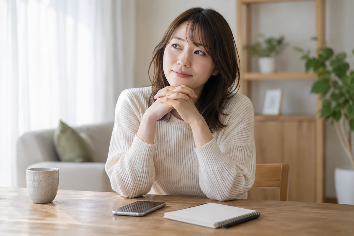 占い師との相性を考える女性