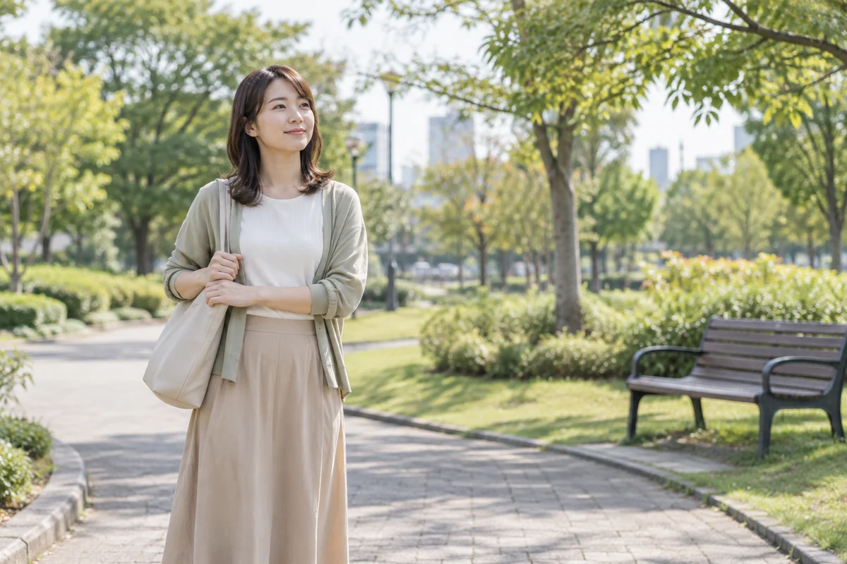 元恋人へ連絡する前に気持ちと生活を落ち着かせる女性