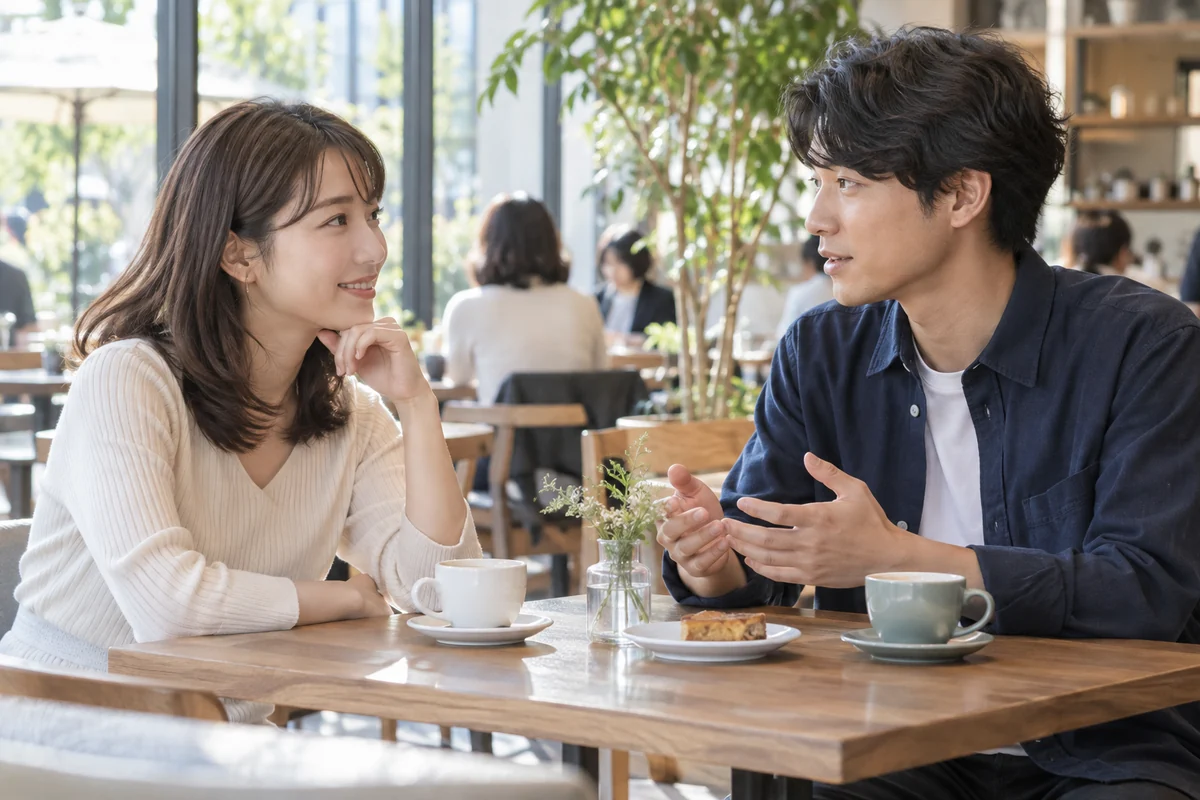 元恋人と対等な会話を重ねて関係を見極める男女