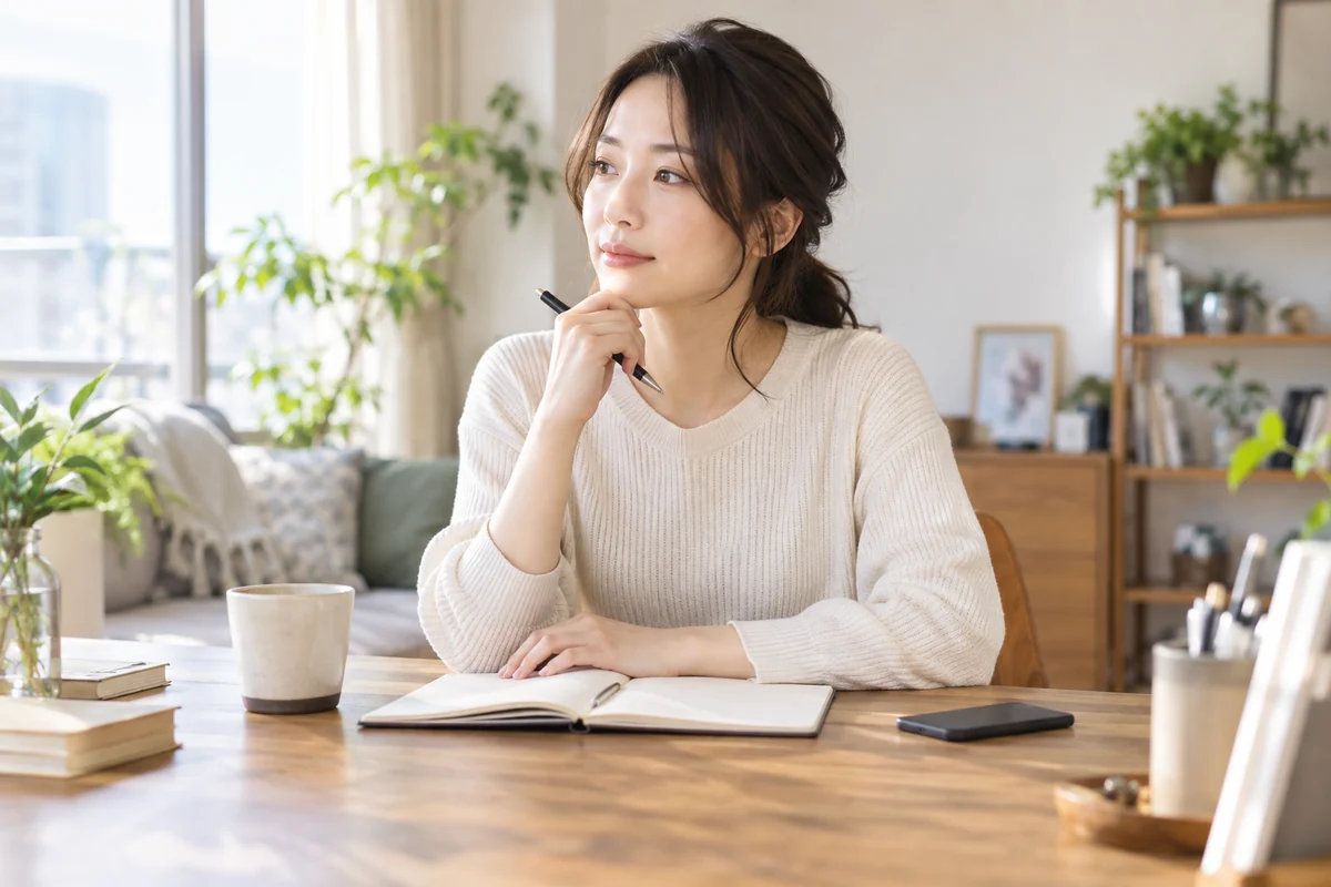 元恋人との復縁を急がず連絡方法を考える女性