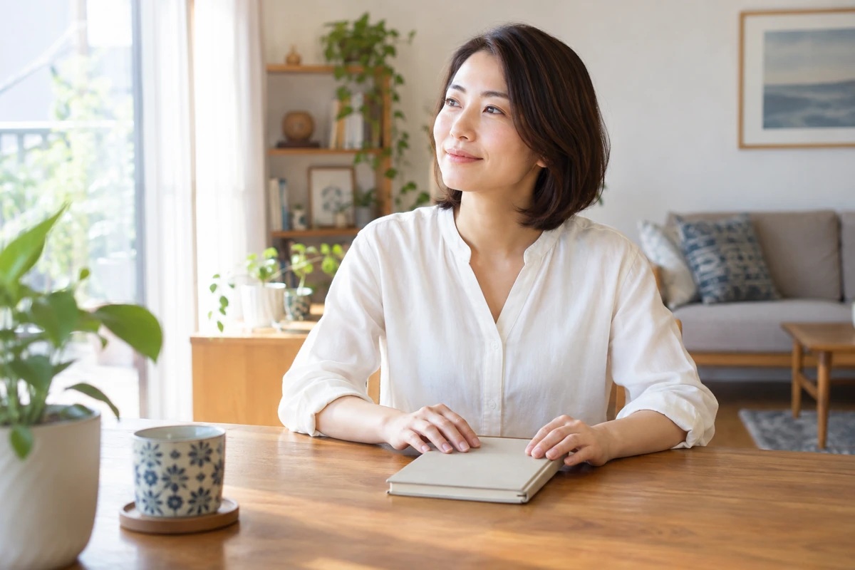 浮気関係を終える決意を落ち着いて固める女性