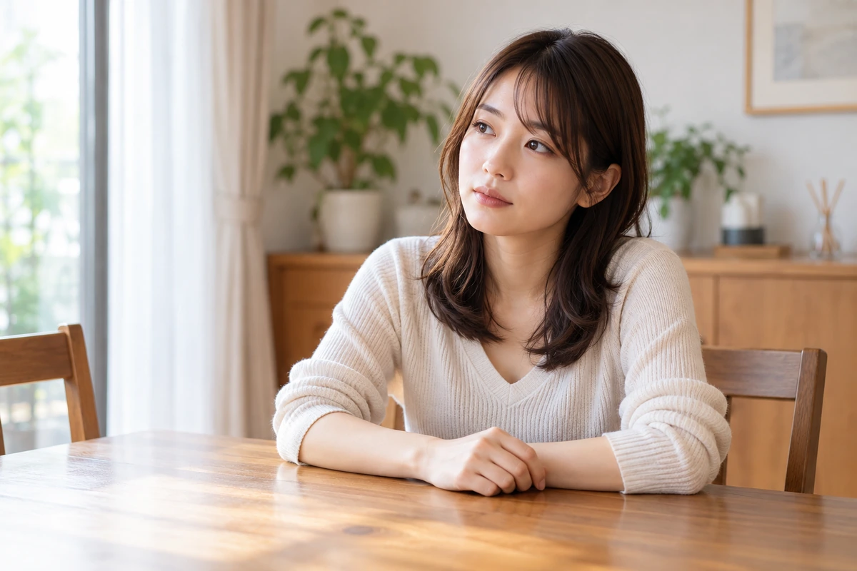復縁か気持ちの整理かを考える女性