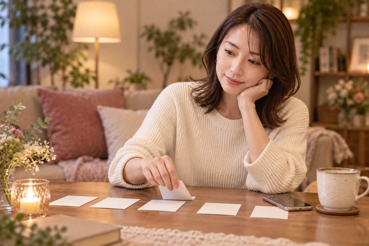 出会いの優先順位を整理する女性