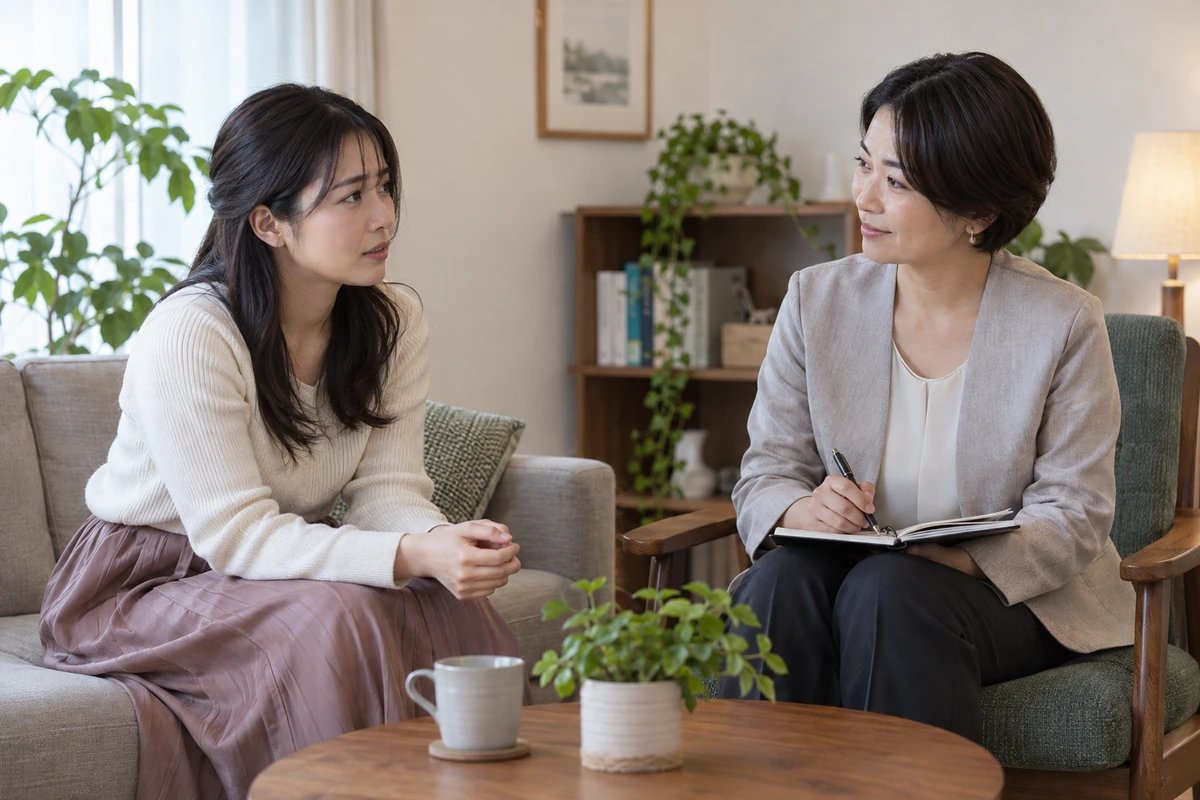 第三者と復縁後の次行動を整理する女性