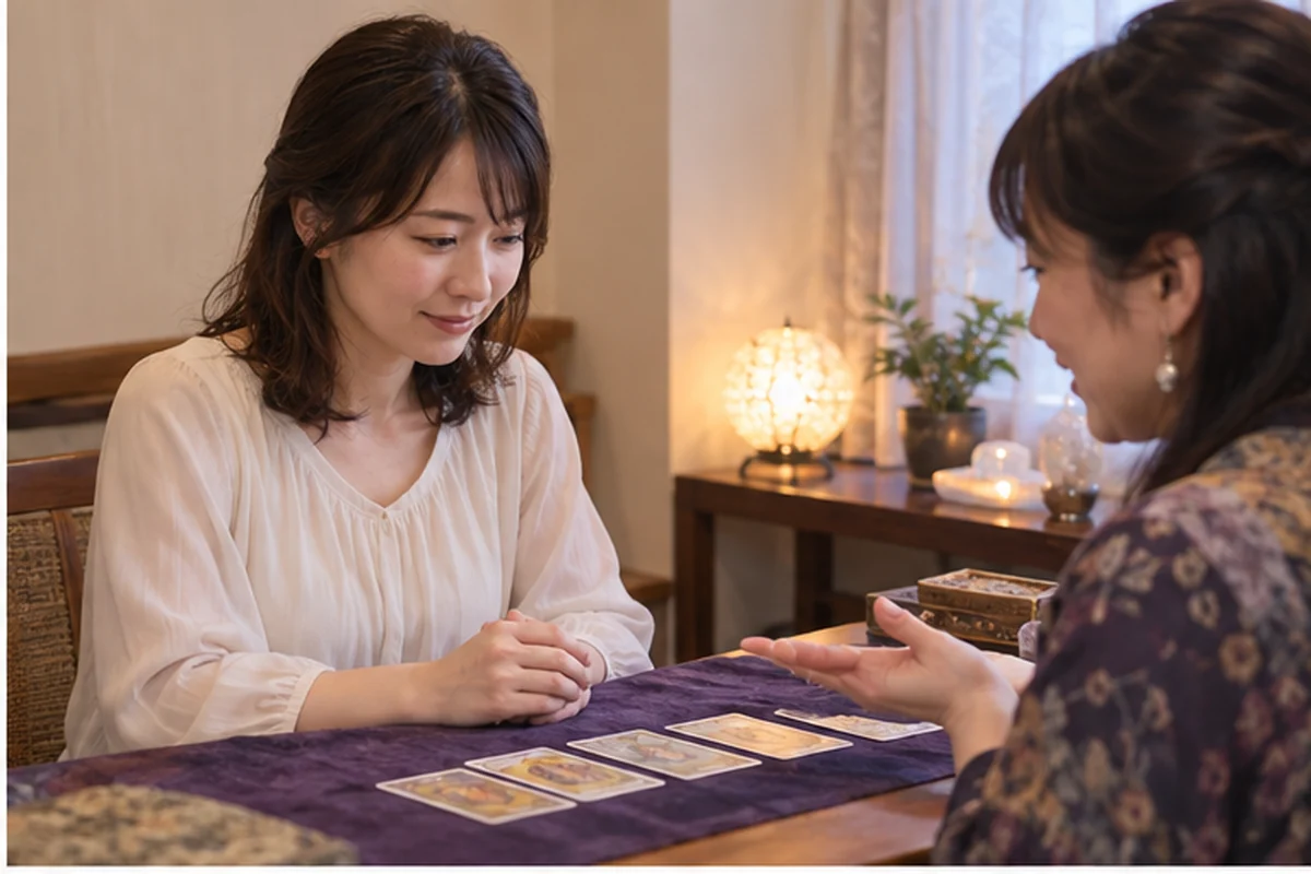 東久留米周辺で対面占いを相談する女性