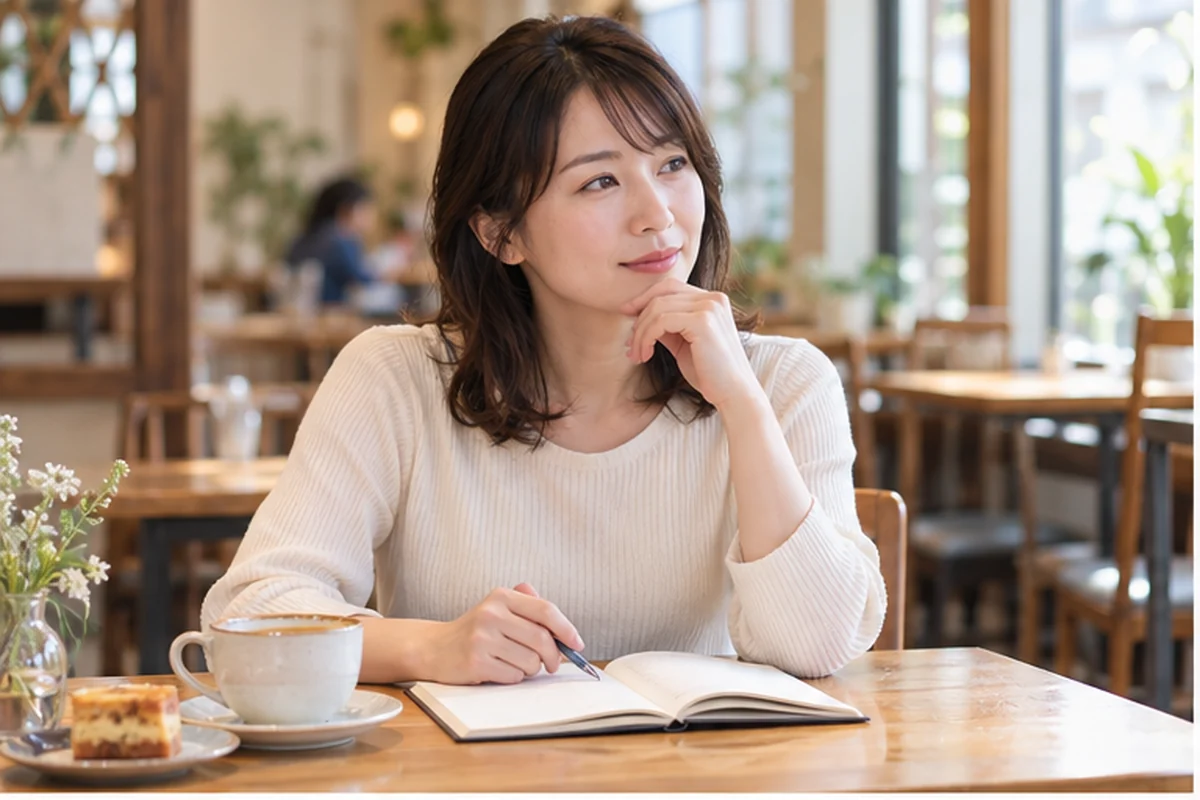 東久留米市と近隣の占いを比較する女性
