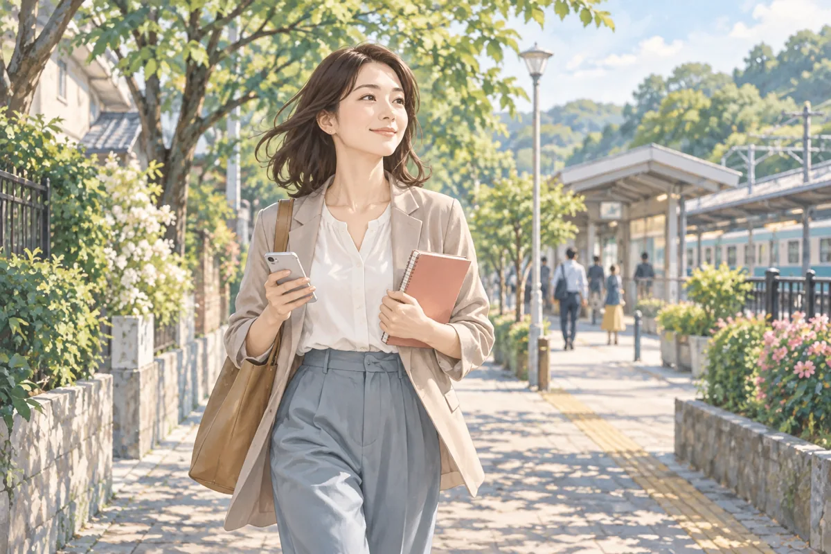 東村山市で自分に合う相談方法を選び前向きに歩く女性