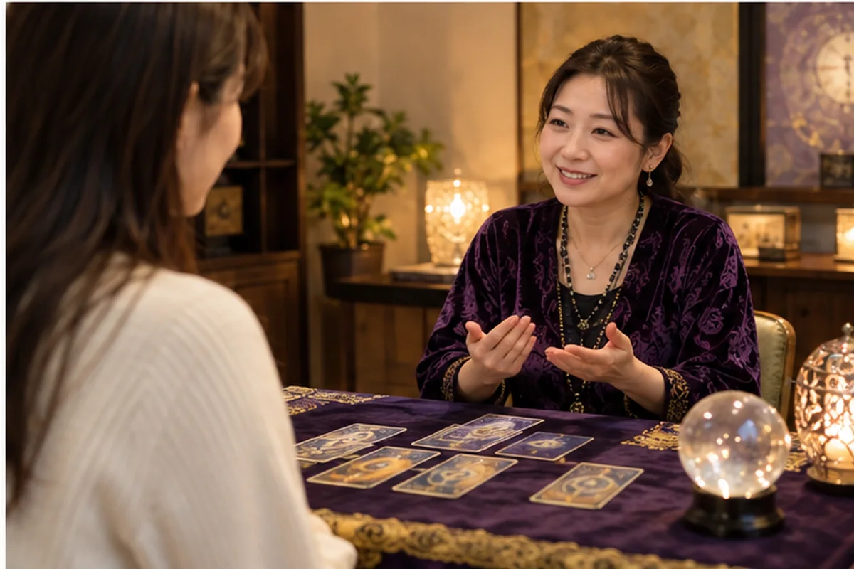 対面占いと電話相談の料金を比較する女性