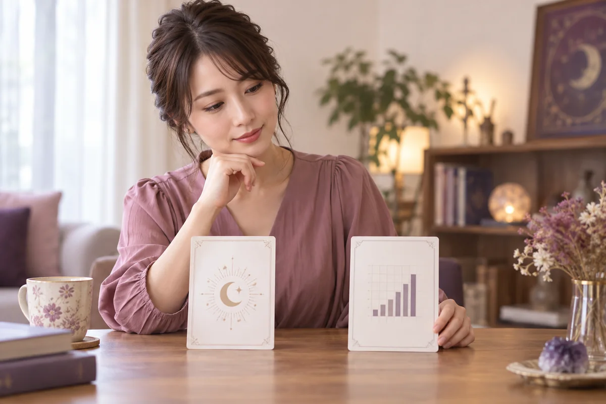 相談スタイルの相性をチェックリストで比べる女性