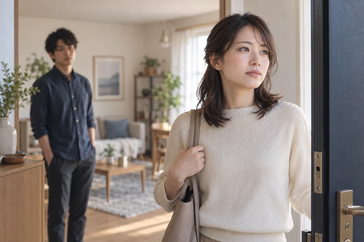 信用できない彼氏との関係から離れる決心をした女性