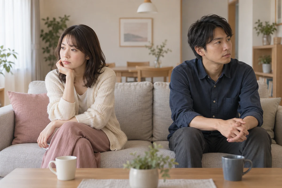 彼氏を信用できない不安を抱えて距離を置くカップル