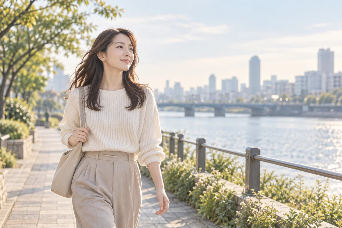 自分を大切にする選択をして前へ進む女性