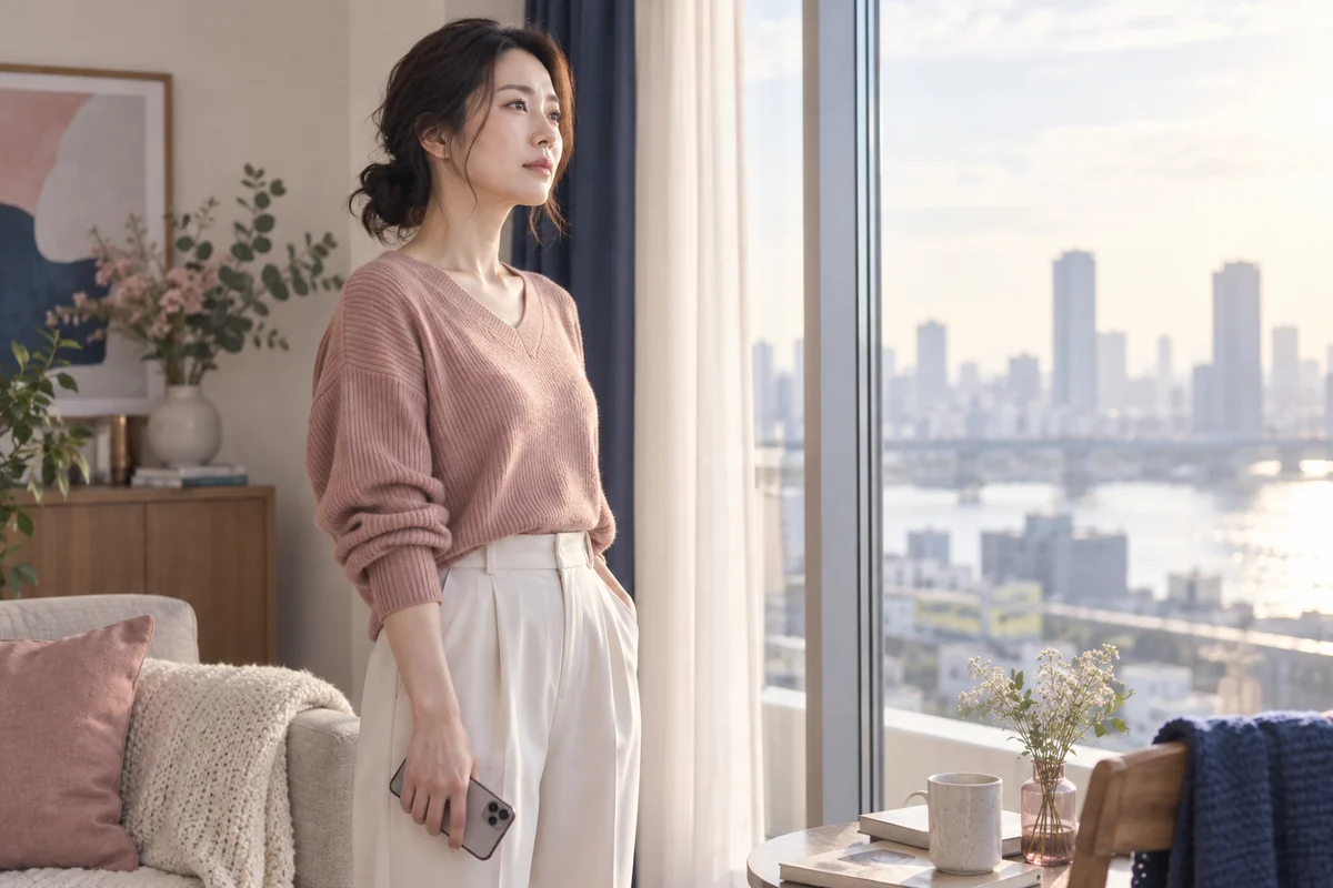 彼氏に嘘をつかれた後、信頼を取り戻すか別れるか考える女性