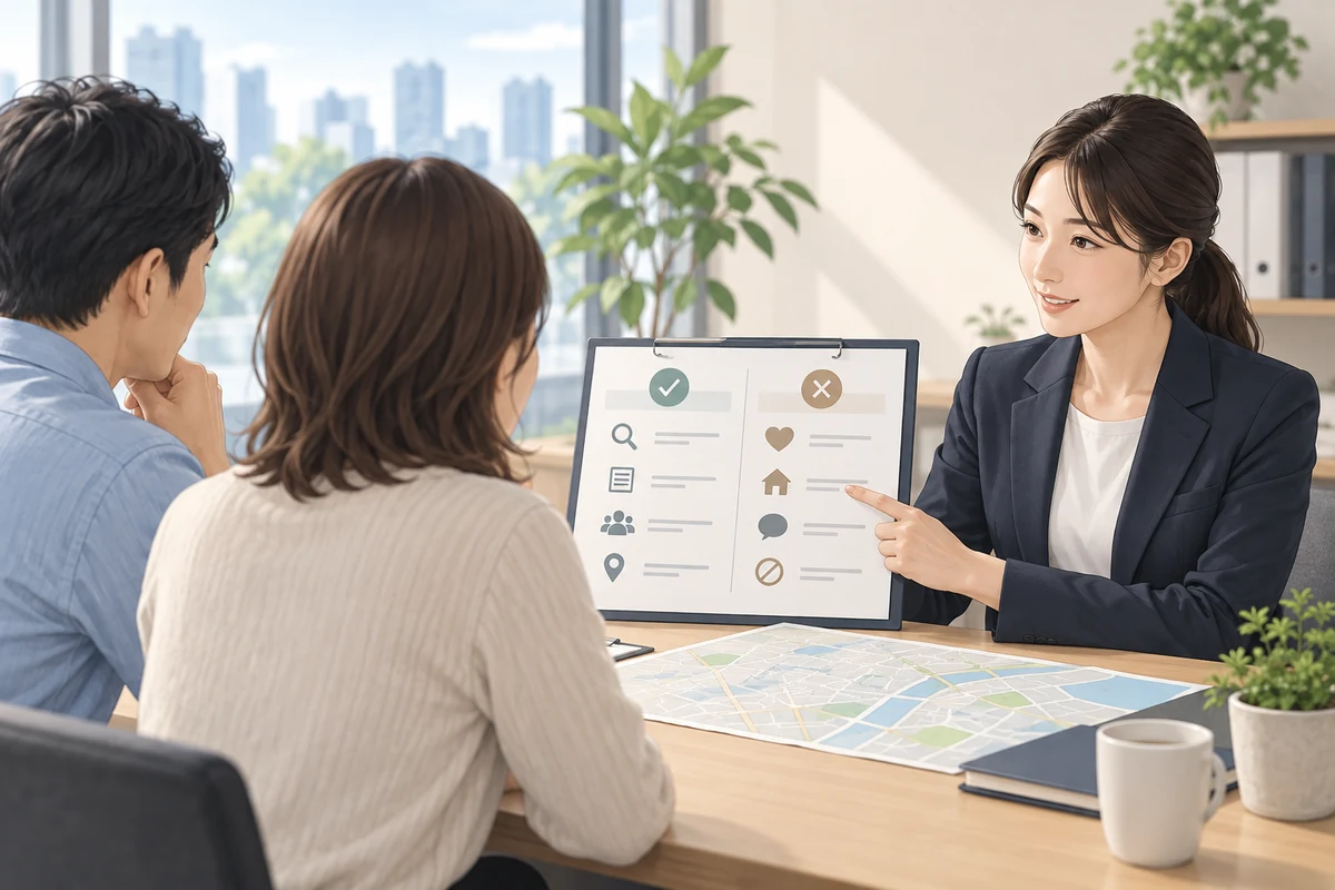 興信所へ相談する前に調査目的と確認範囲を整理する成人女性のイメージ