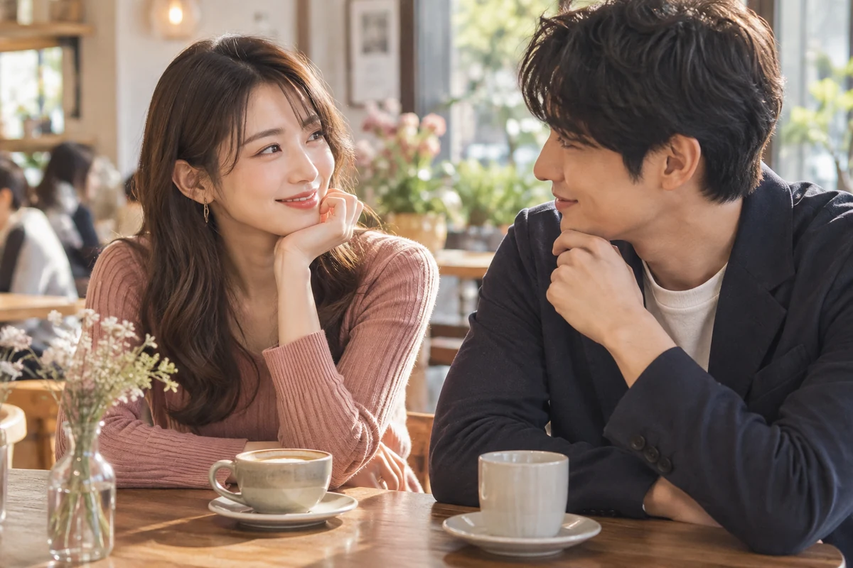自然な好意を伝えて関係を前へ進める女性
