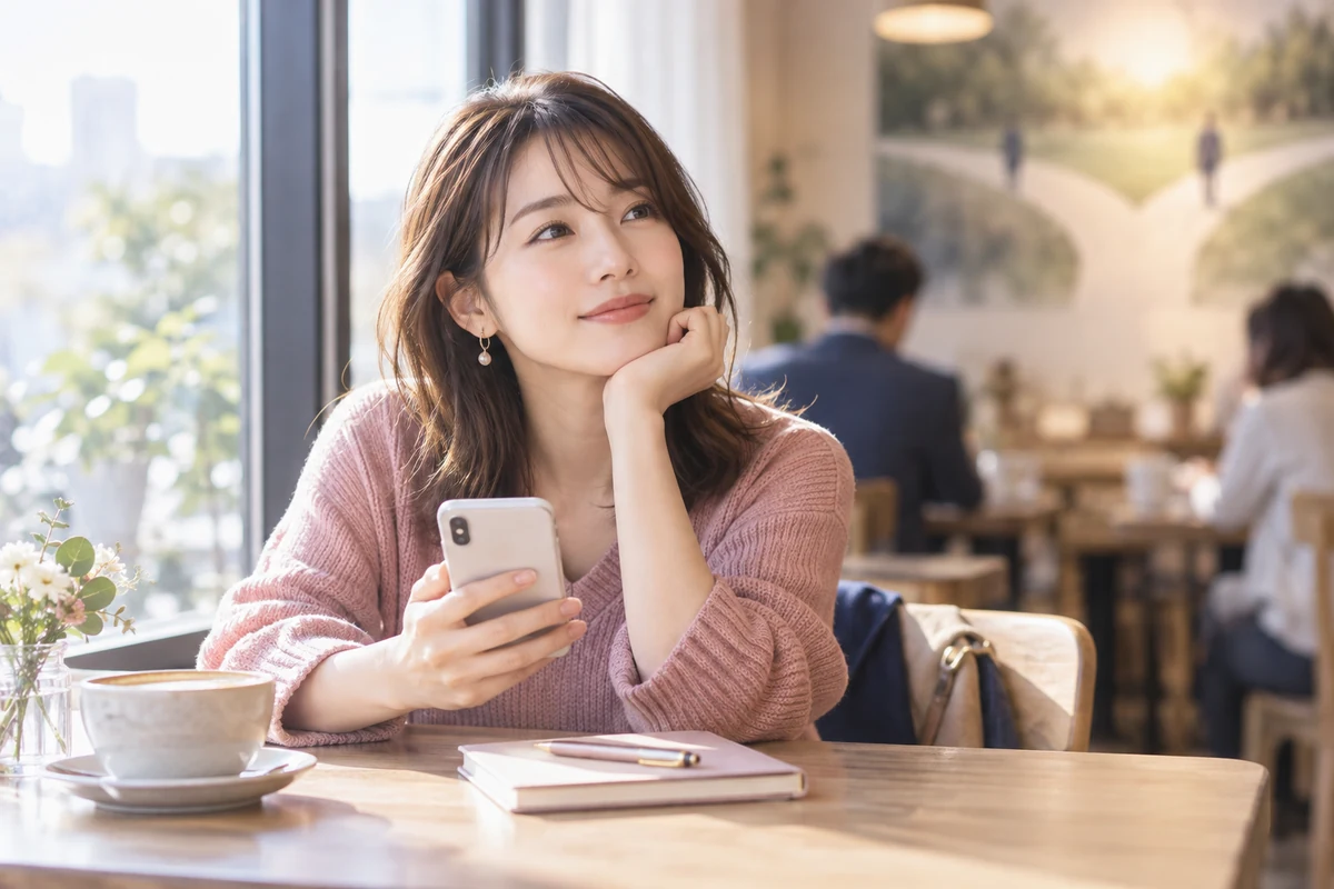 マッチングアプリでキープか本命かを前向きに見極める女性