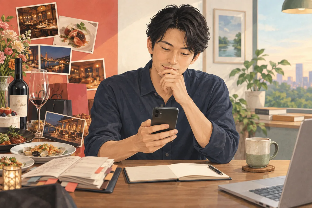 押しつけがましい誘い文を送る前に見直す男性