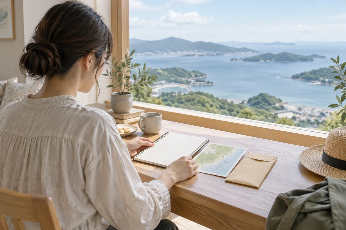 三重で浮気調査の目的と移動範囲と予算を整理する成人女性のイメージ