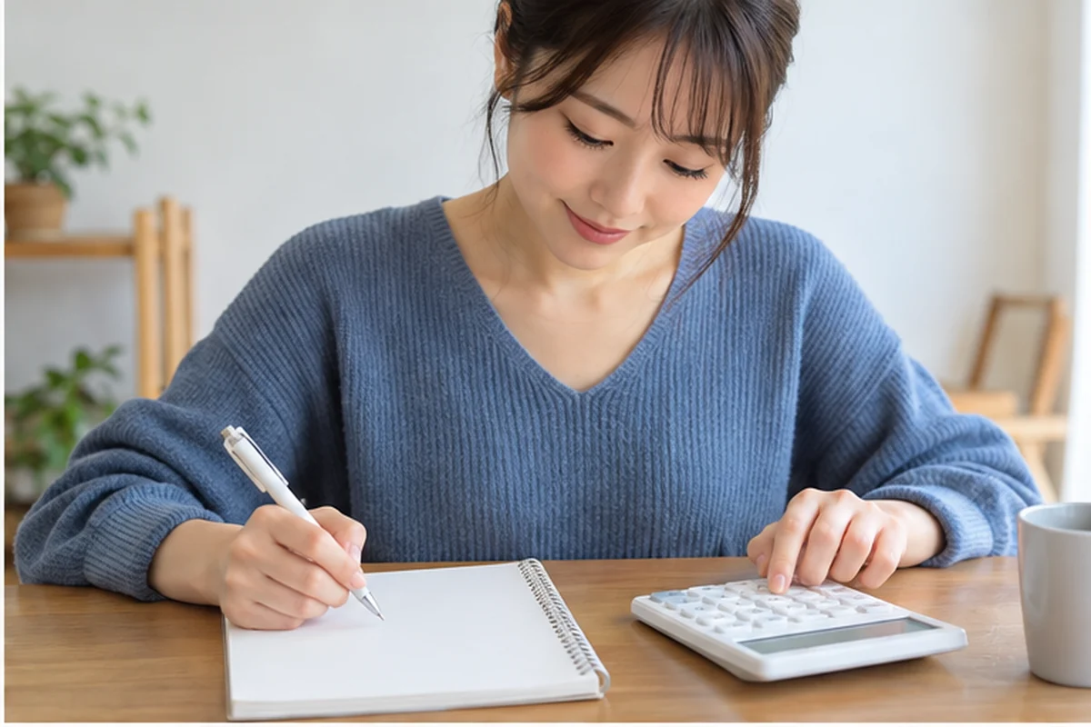 みんなの電話占いの支払い方法をスマートフォンで比較する女性
