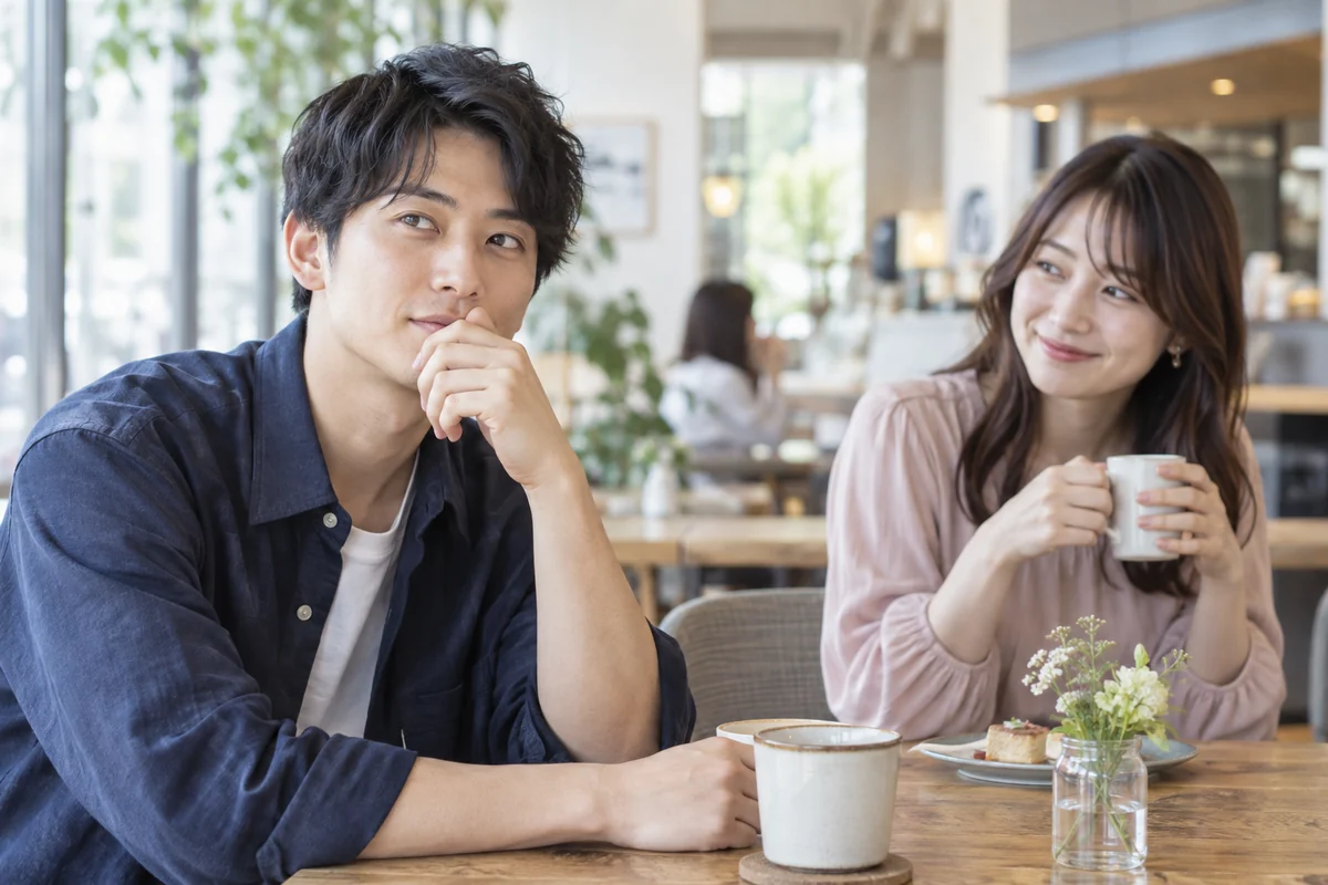 女性の言葉の意味を落ち着いて考える男性