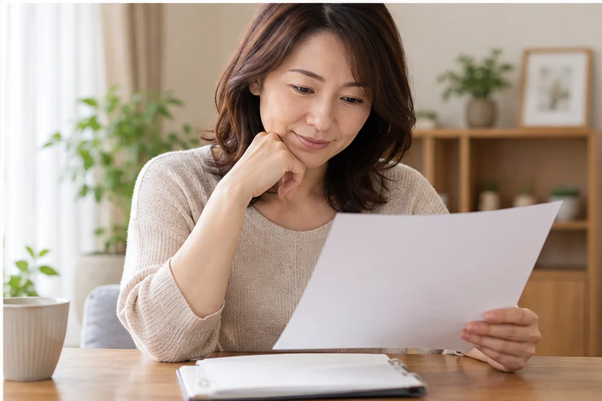 電話占いの利用時間と料金を確認する女性