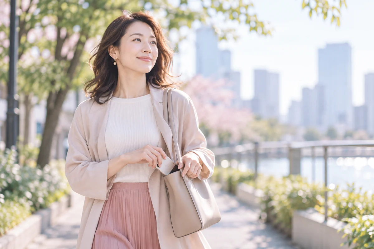 気持ちを整理して新しい出会いへ歩き出す女性
