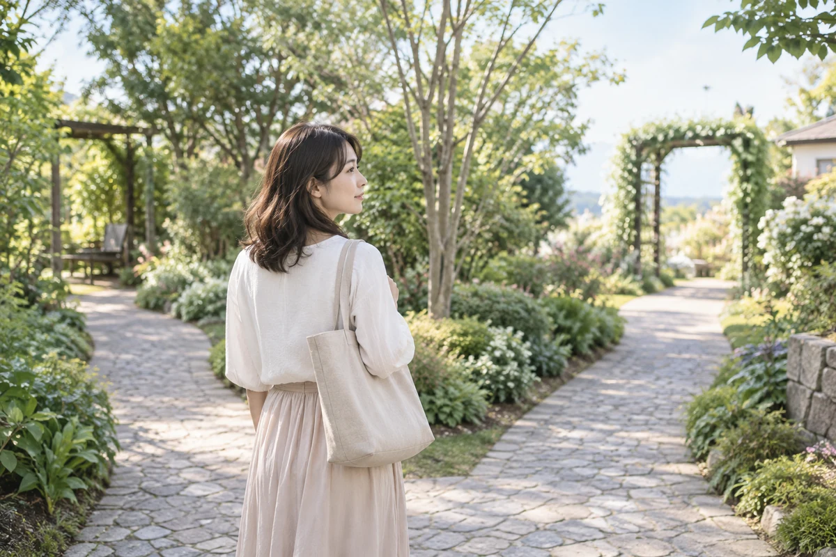 二つの選択肢から自分に合う相談方法を考える女性のイメージ