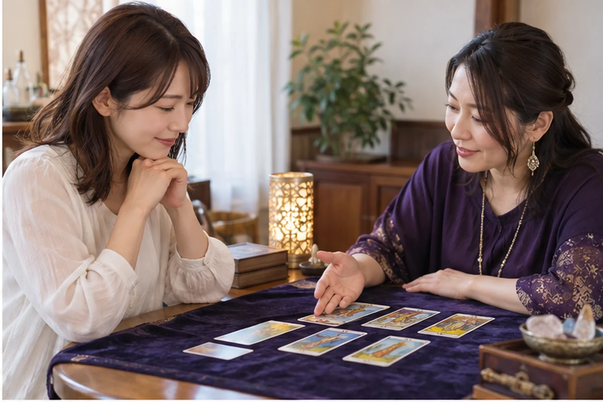 新潟の占い候補を比較する女性