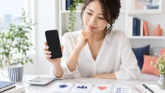PCMAXの料金と安全対策を確認する成人女性