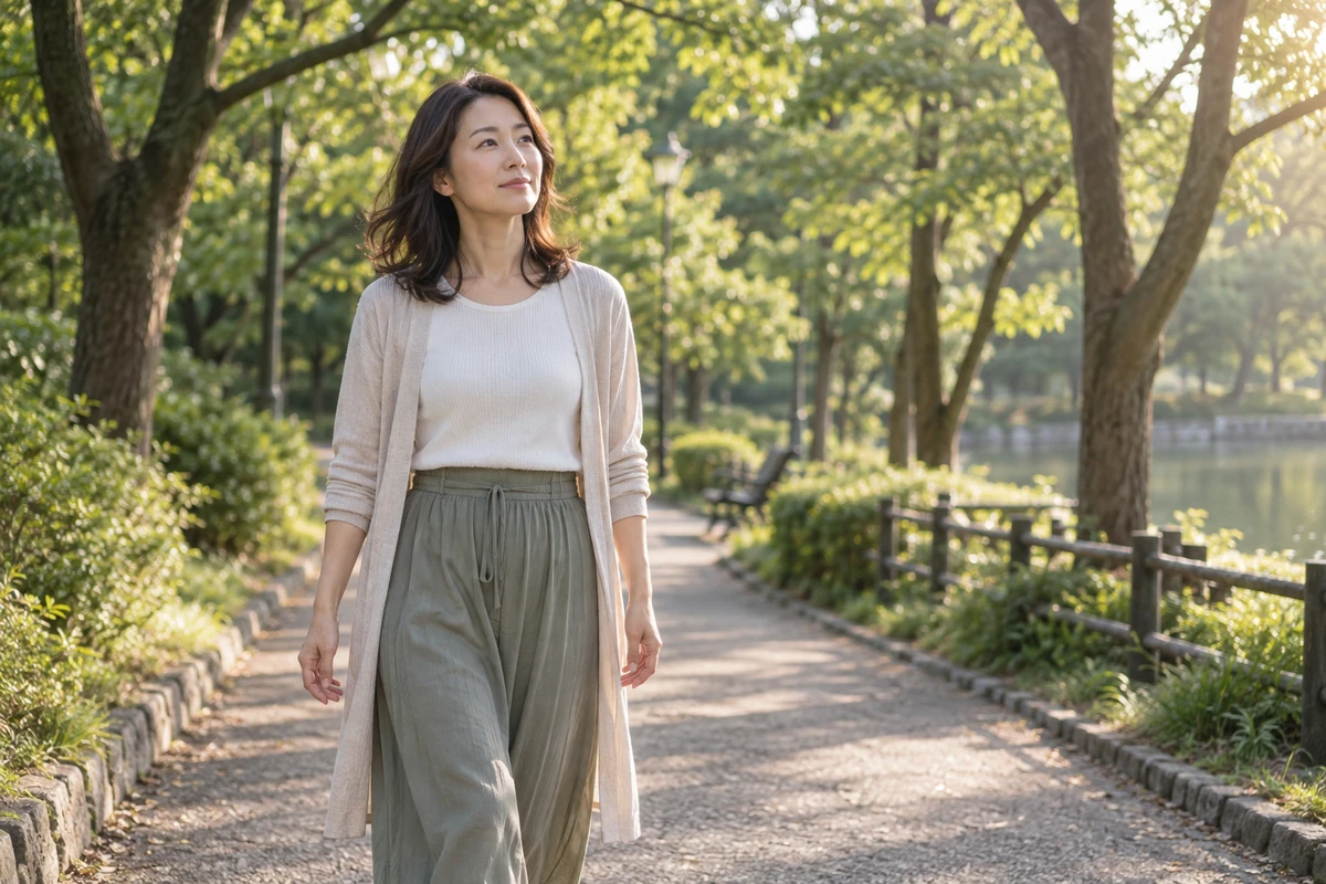 別れた後も忘れられない気持ちを静かに見つめる女性