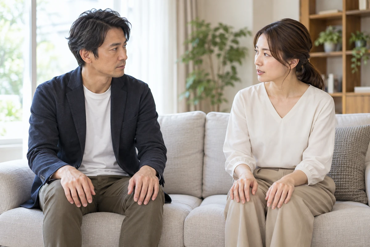 復縁前に二人の希望と条件を落ち着いて確認する男女