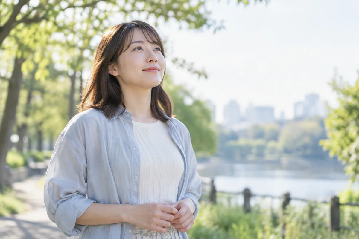 相手の答えを受け止めて次の一歩を考える女性