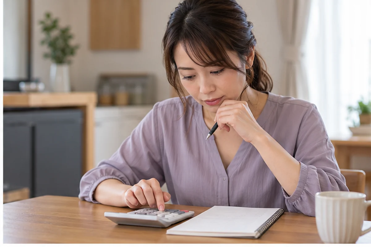 相談前に質問を整理する女性