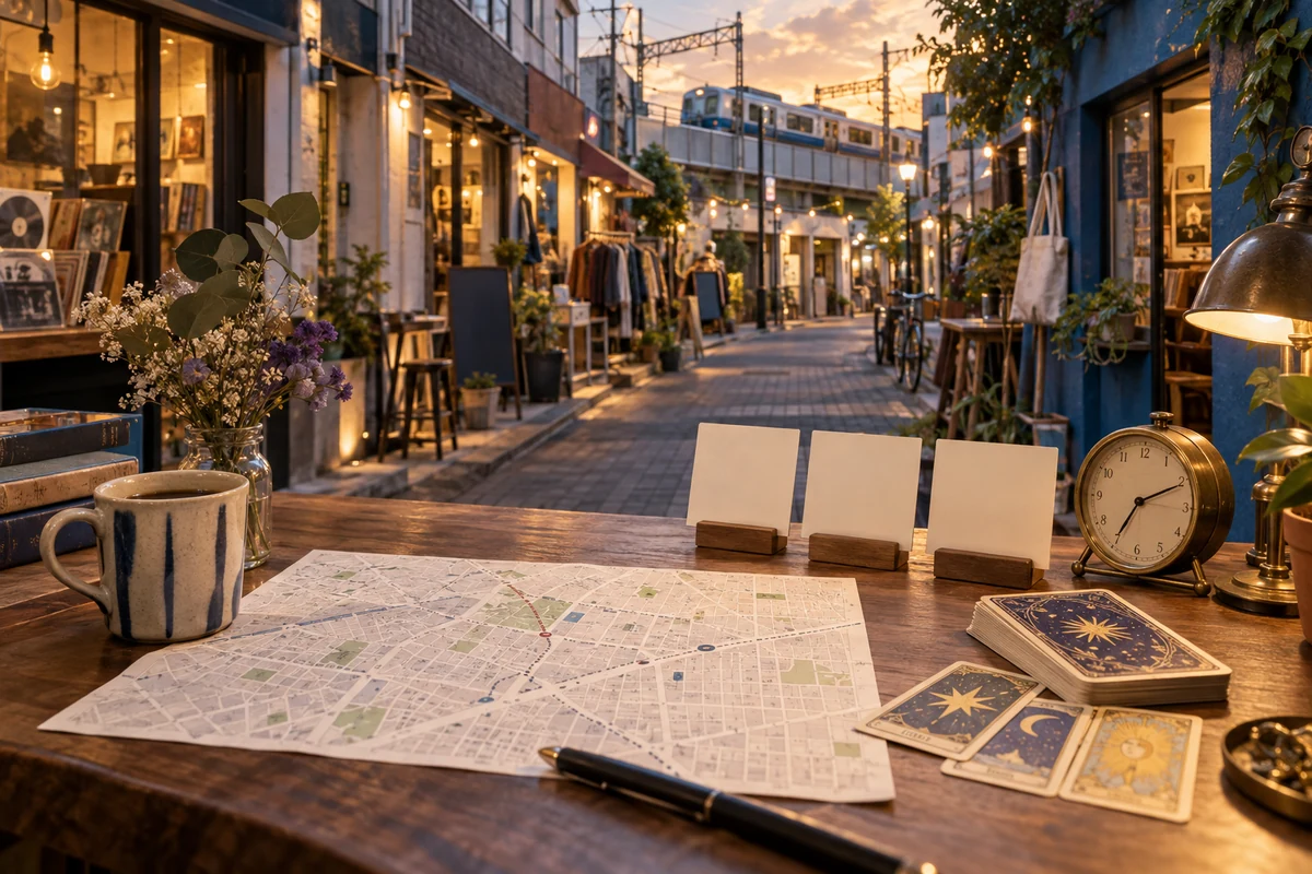 下北沢の占いを料金と予約条件で比較するイメージ