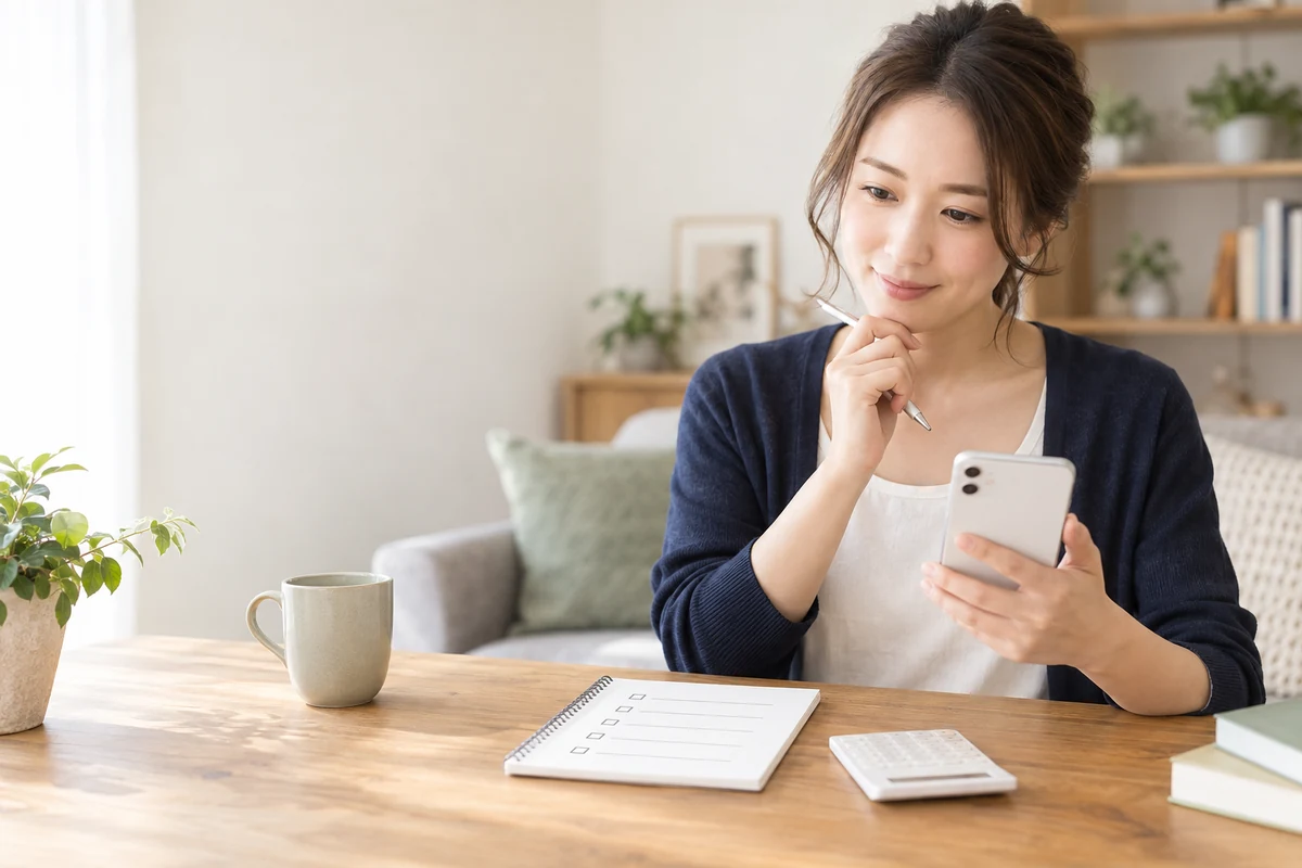 新規オープンの電話占いを料金と規約から比較する成人女性のイメージ