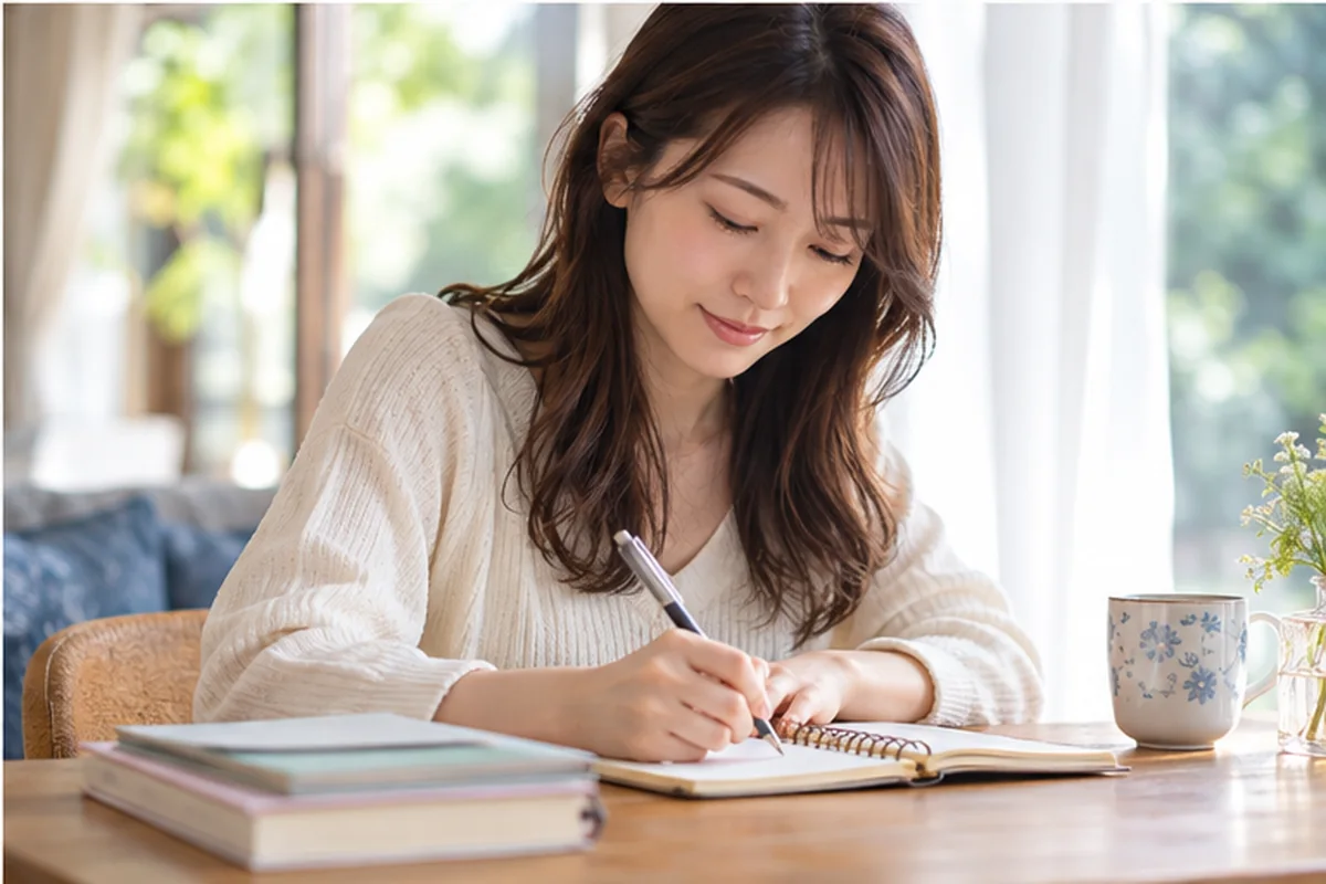電話占いの利用時間と料金を確認する女性