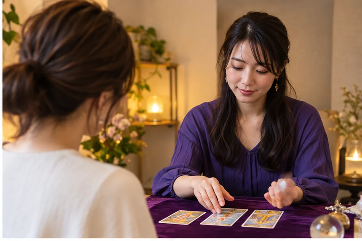 栃木の占い候補を比較する女性