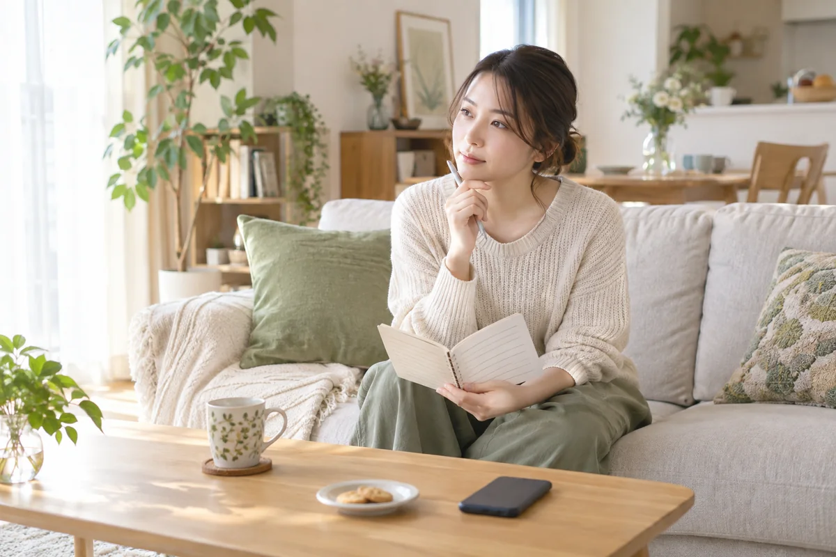 付き合ってから好きになれるかを質問ごとに整理する女性