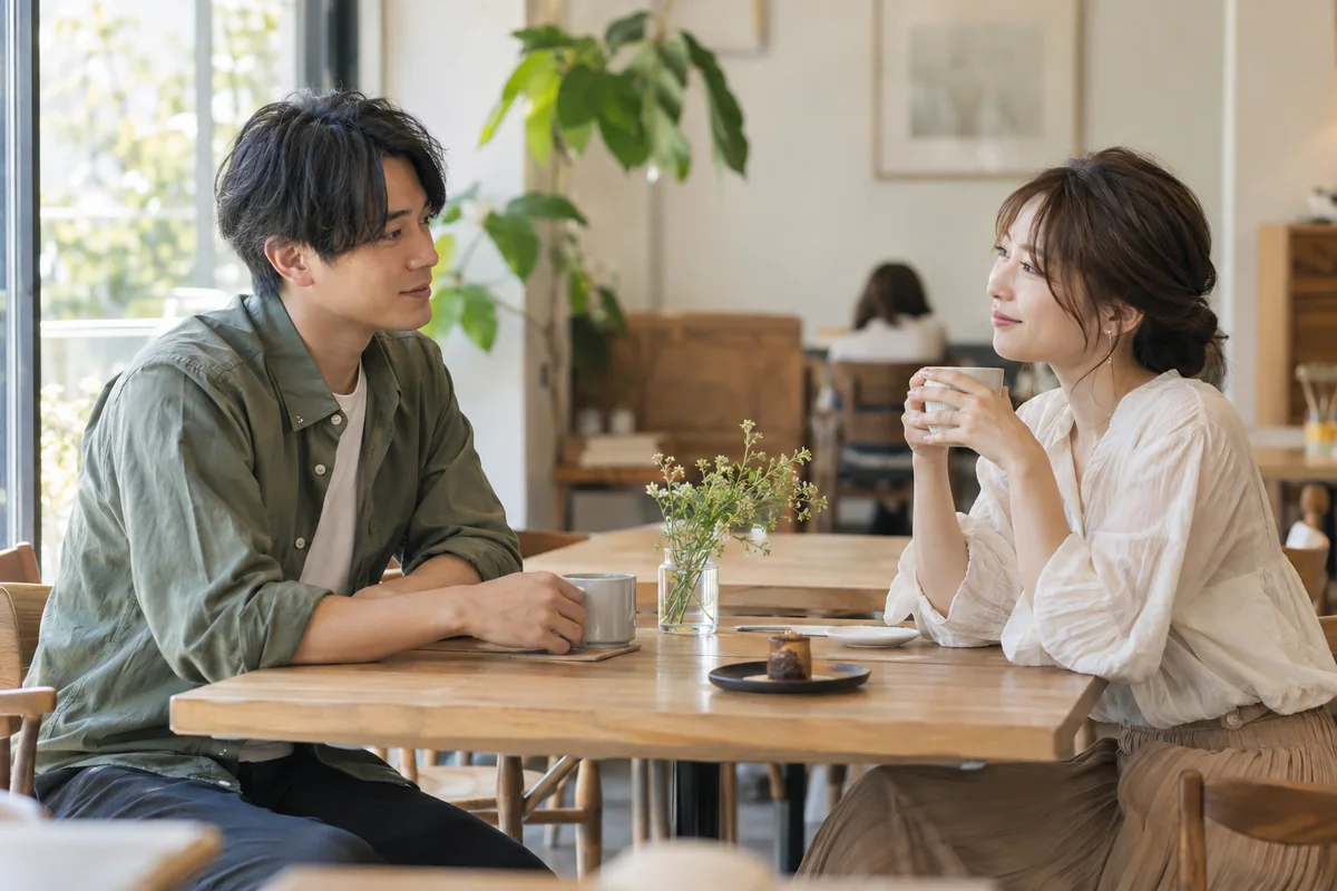 付き合ってから育つ恋について話し合うカップル