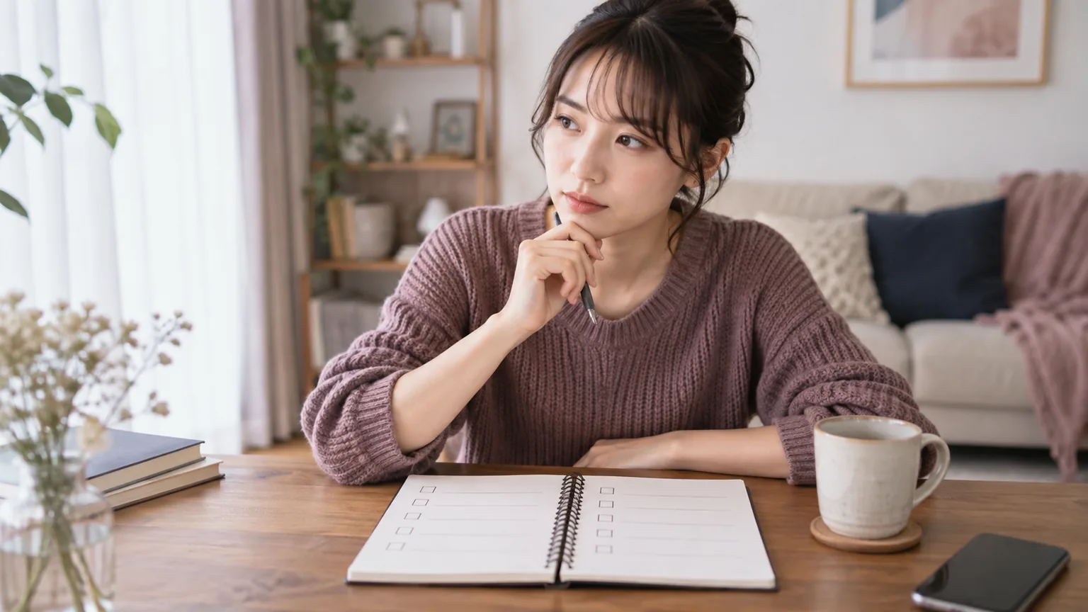 占いの評価を慎重に考える女性