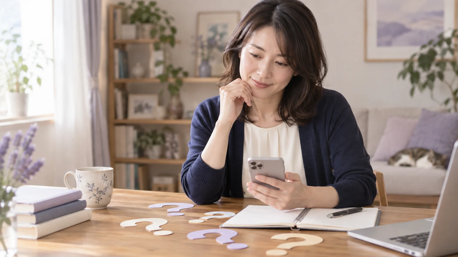 翔先生への相談前によくある疑問を調べるイメージ
